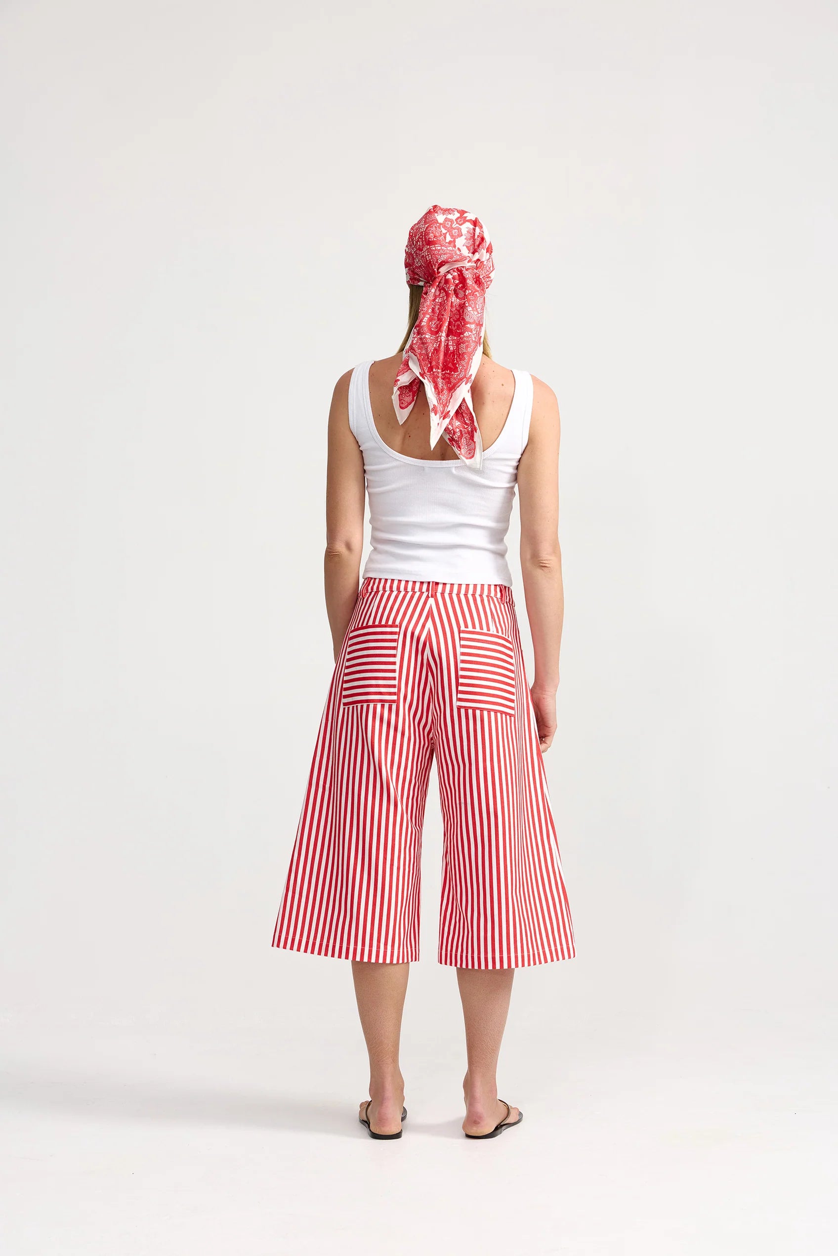 Kennedy Denim Shorts | Ruby Antique Stripe