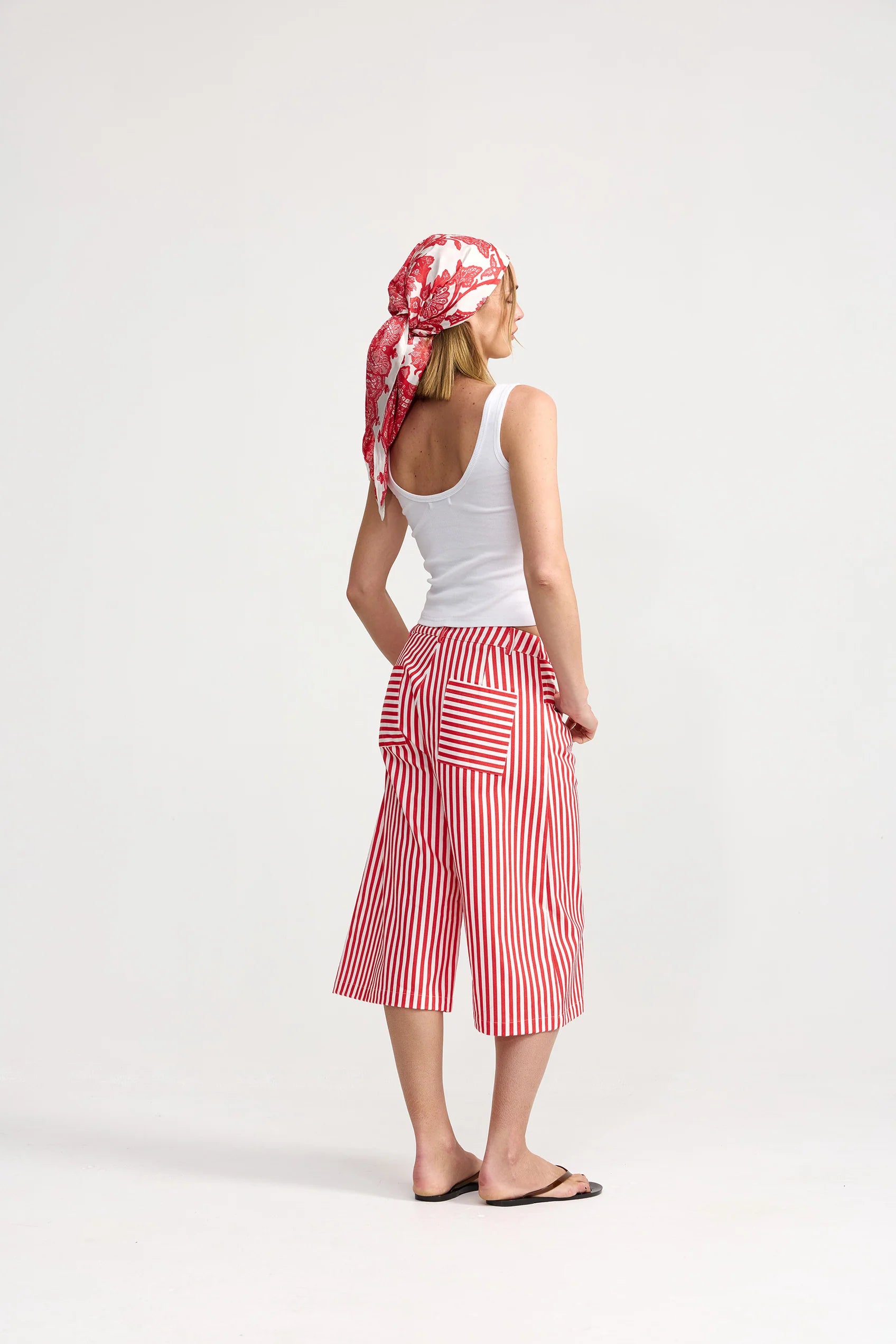 Kennedy Denim Shorts | Ruby Antique Stripe