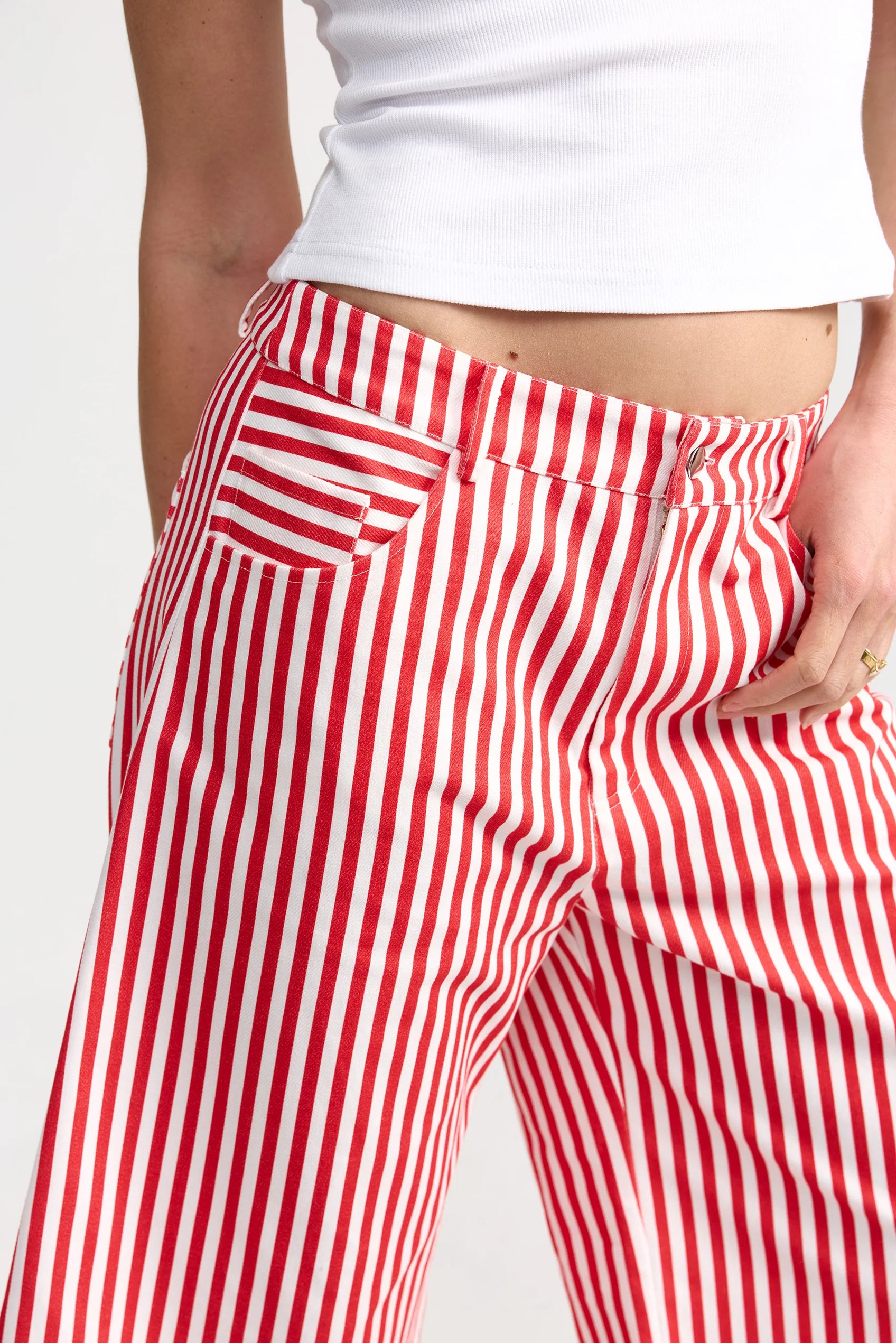Kennedy Denim Shorts | Ruby Antique Stripe