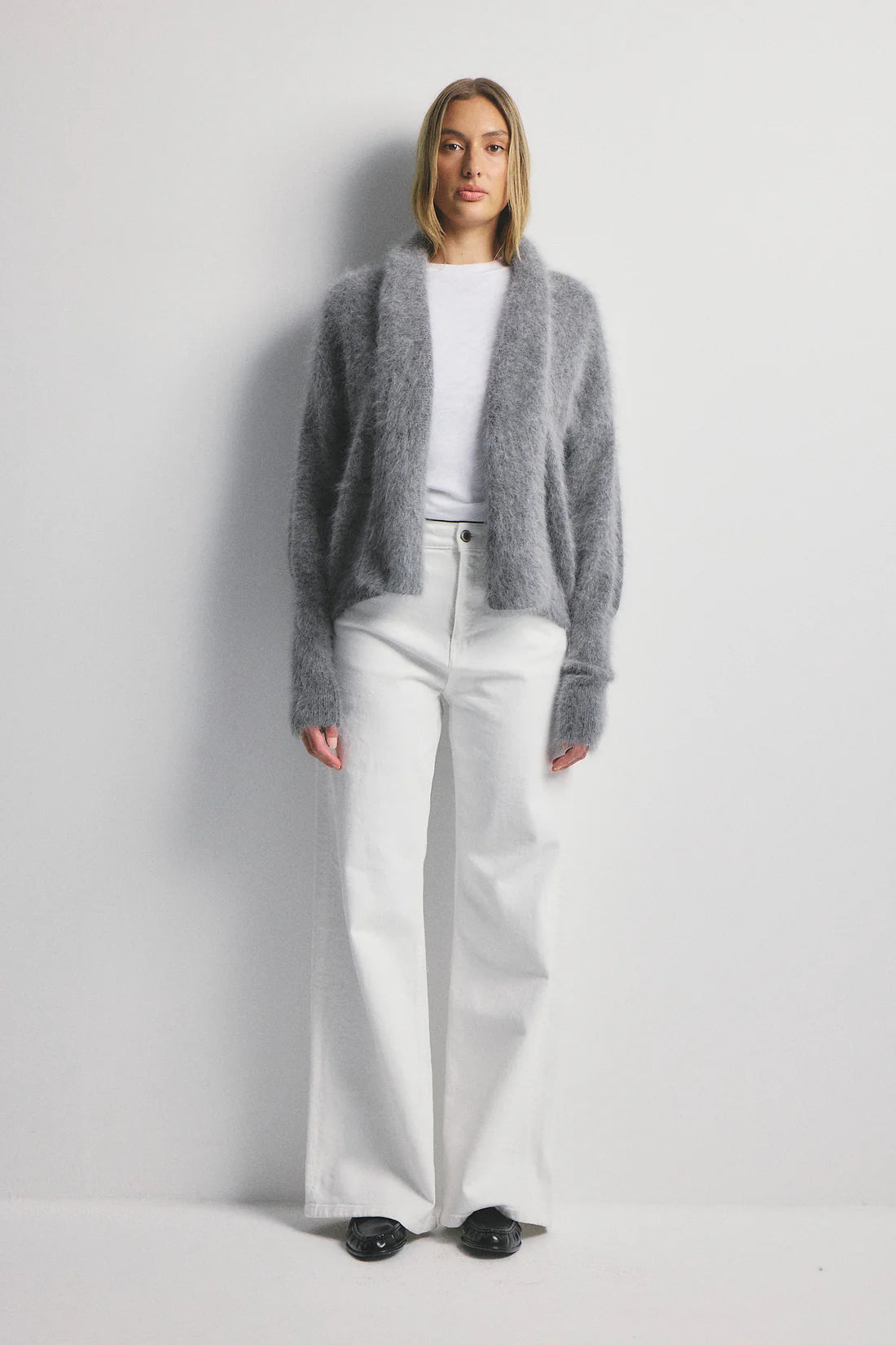 Zoe Open Cardigan | Charcoal