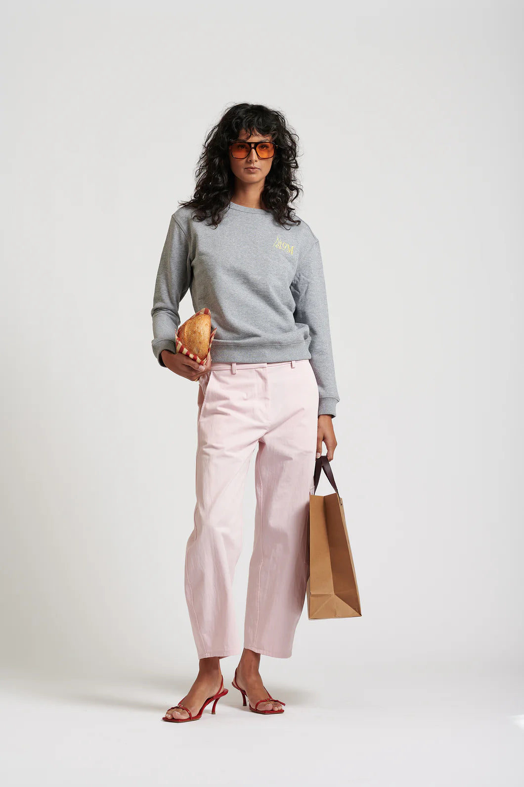 Le 19M Cotton Sweat | Grey Marle