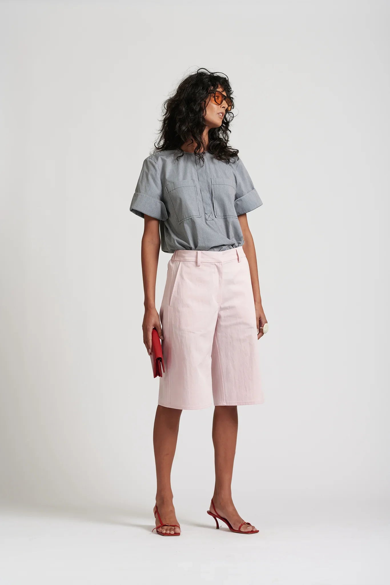 Le Weekend Cotton Nylon Short | Icy Pink
