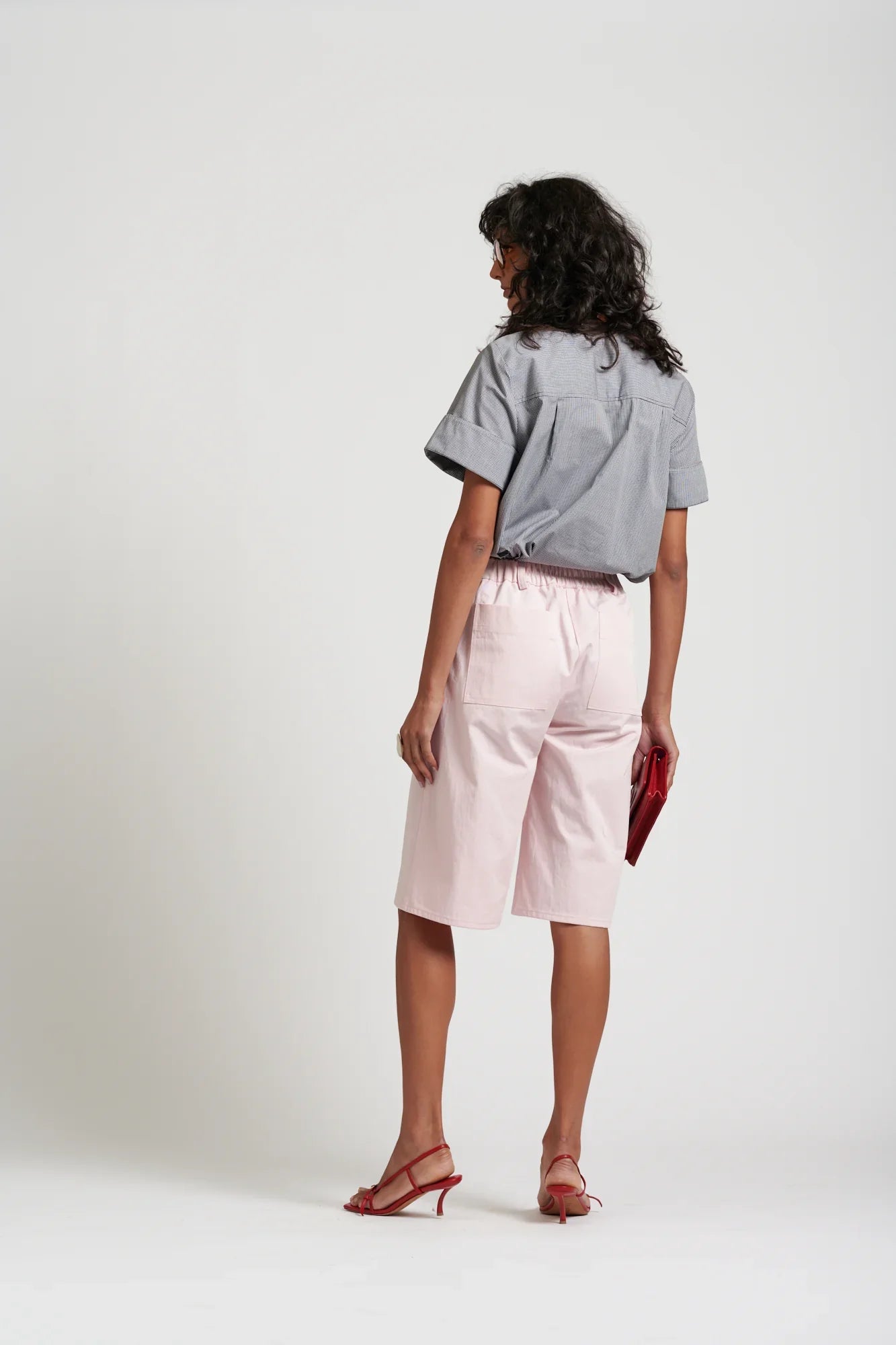 Le Neckerchief Gingham Shirt| Micro Check