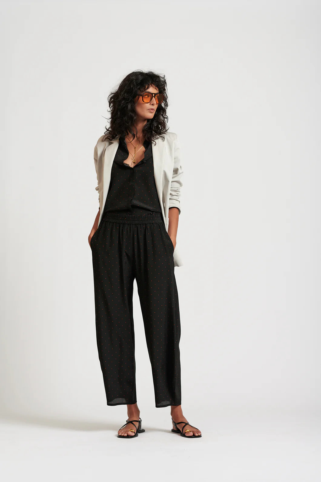 Le Dot Balloon Pant | Ink