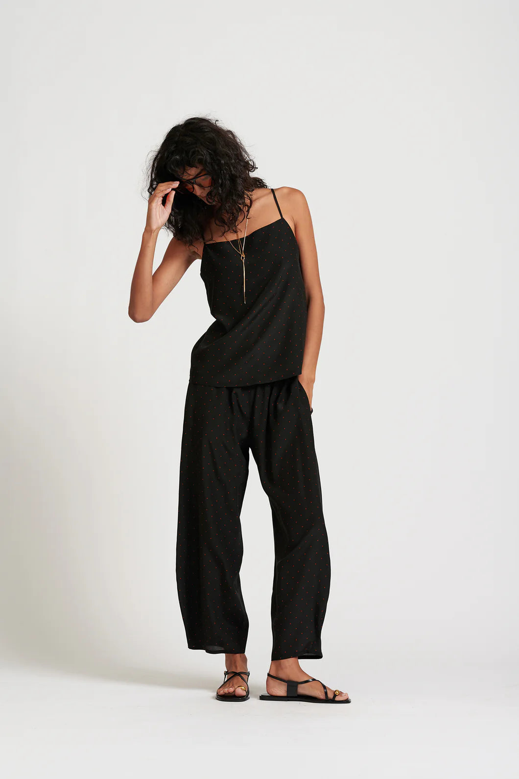 Le Dot Silk Cami | Ink