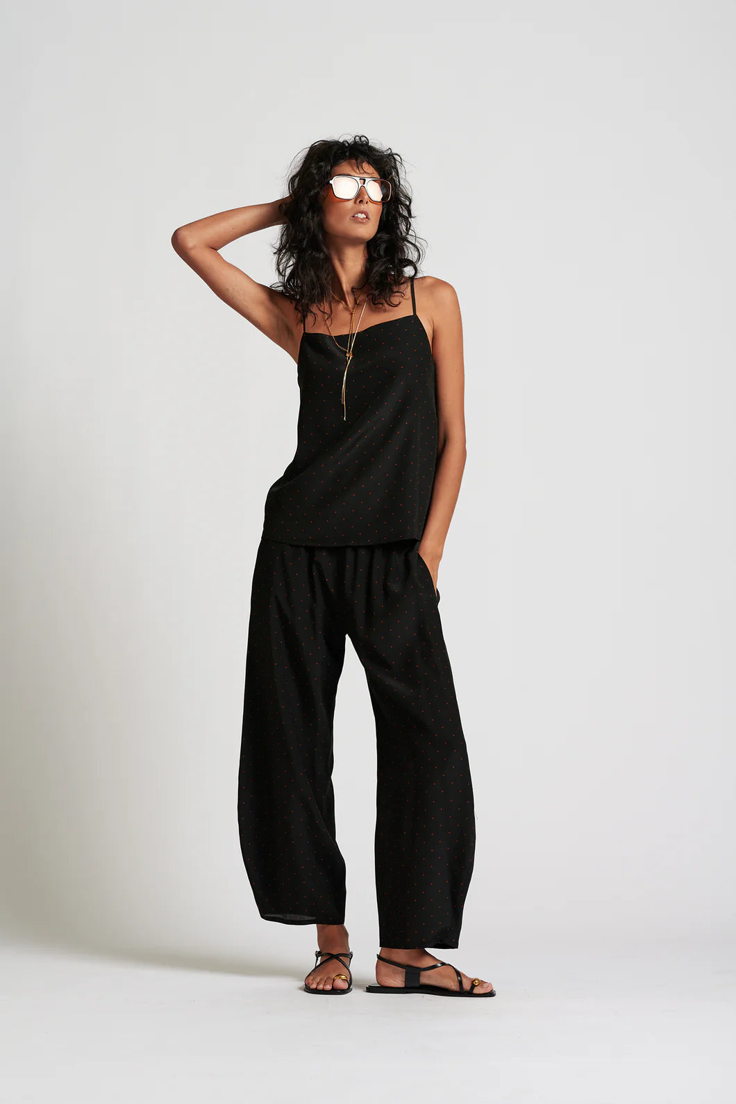 Le Dot Silk Cami | Ink