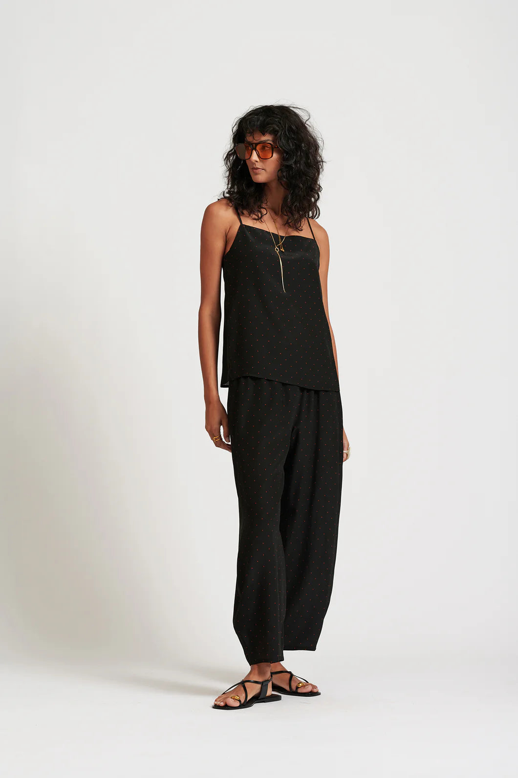 Le Dot Silk Cami | Ink
