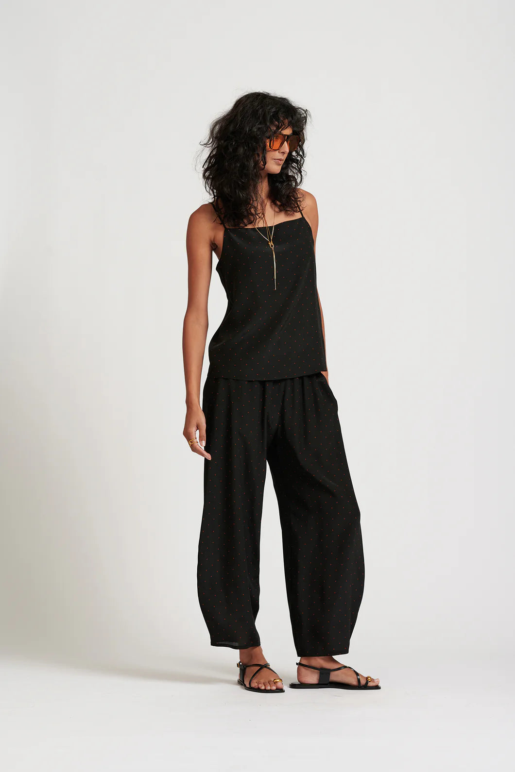 Le Dot Silk Cami | Ink