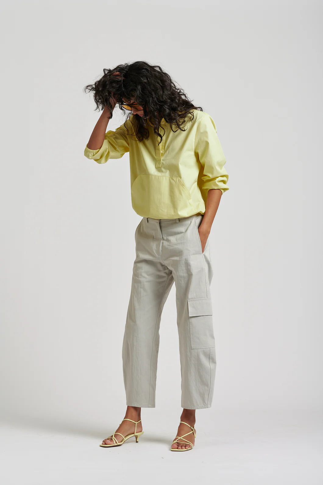 Le Anorak Washed Cotton Shirt | Citron