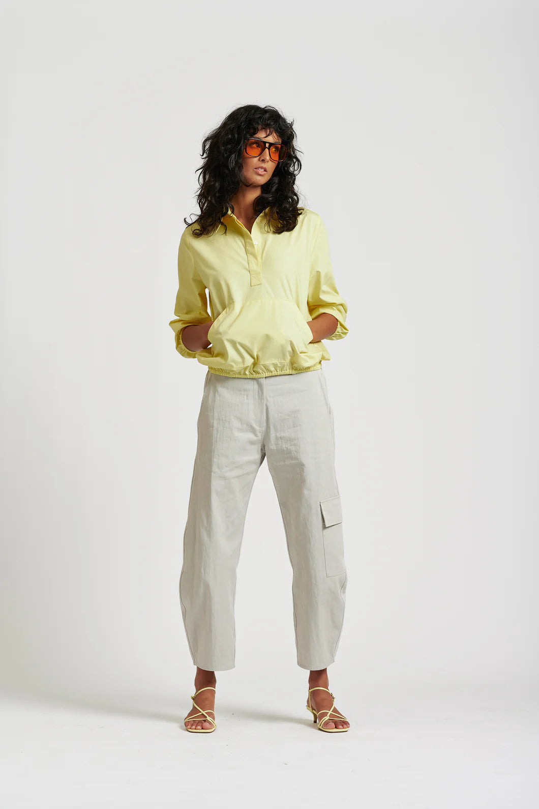 Le Anorak Washed Cotton Shirt | Citron