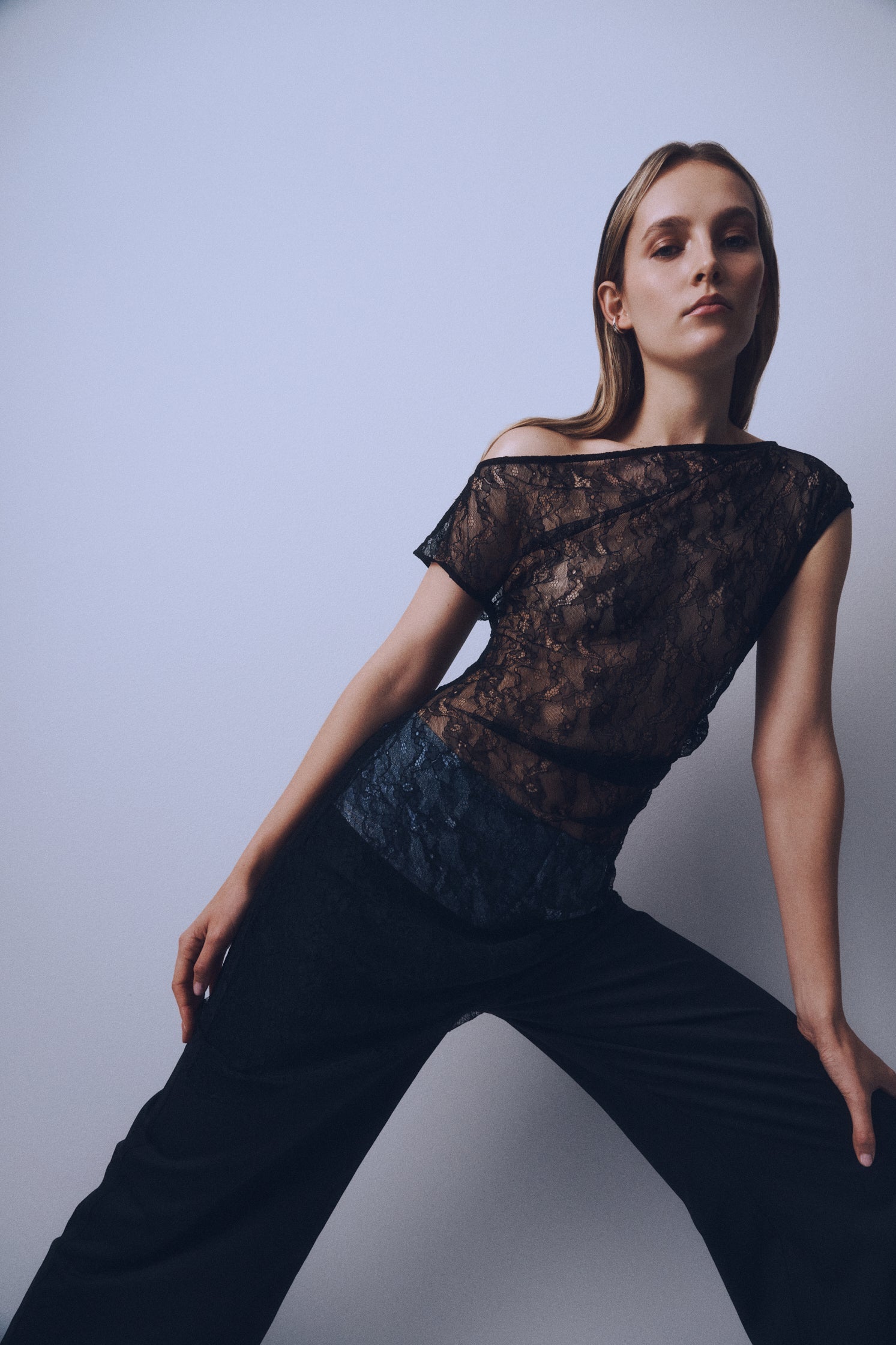 Mariana Lace Mini Dress | Black