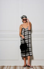 Le Check Slip Dress | Noir