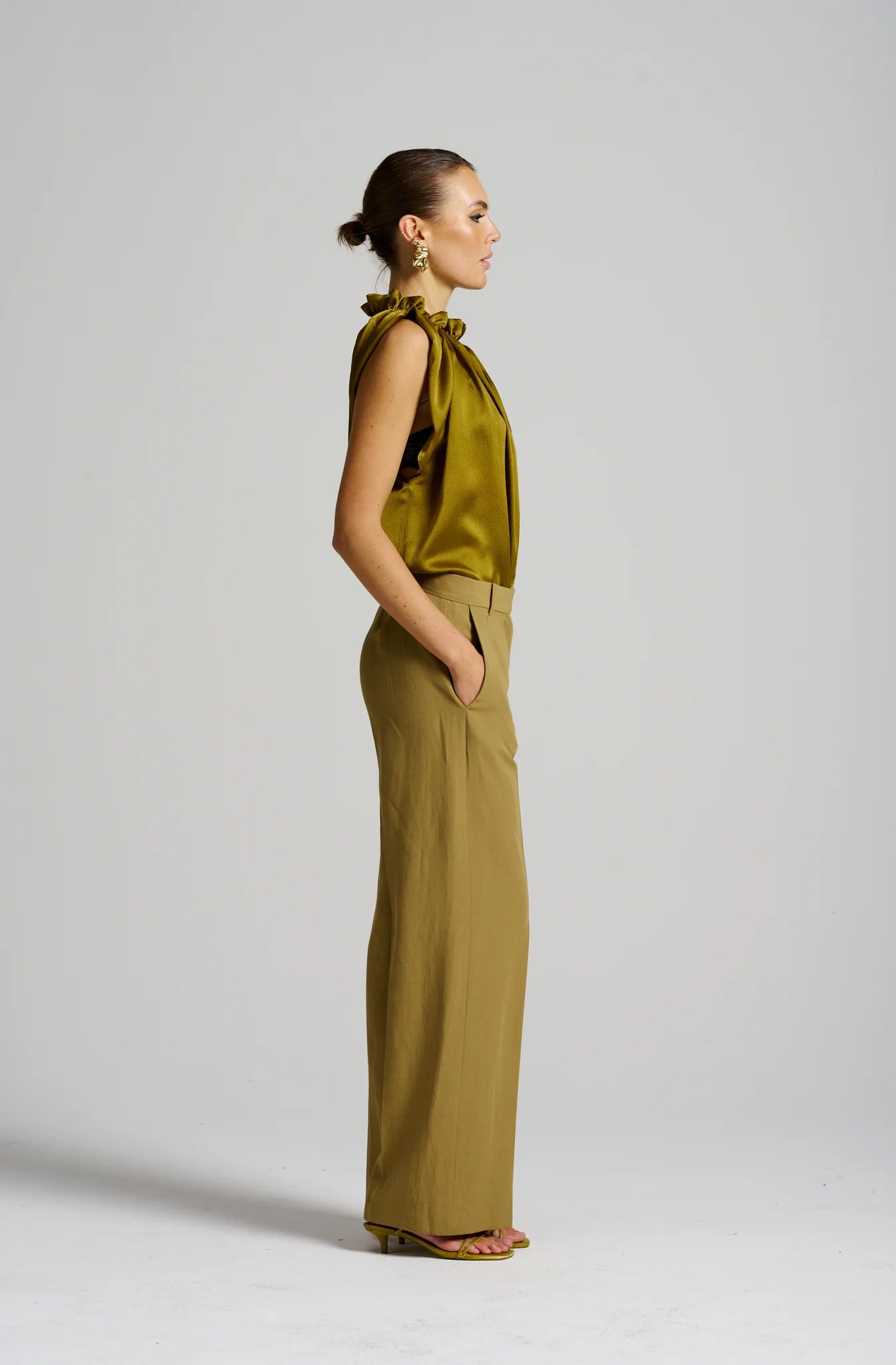 Le Cocktail Lounge Pant | Olive