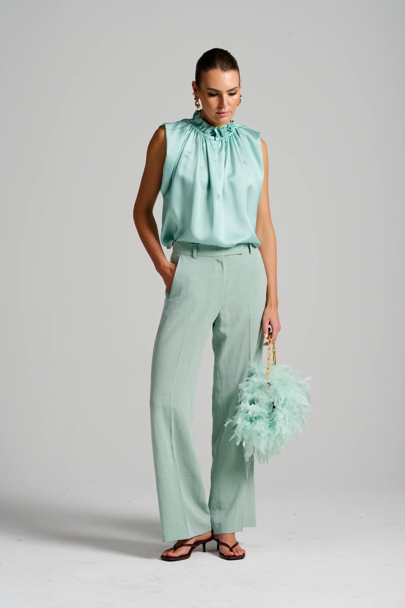Le Cocktail Lounge Pant | Mint