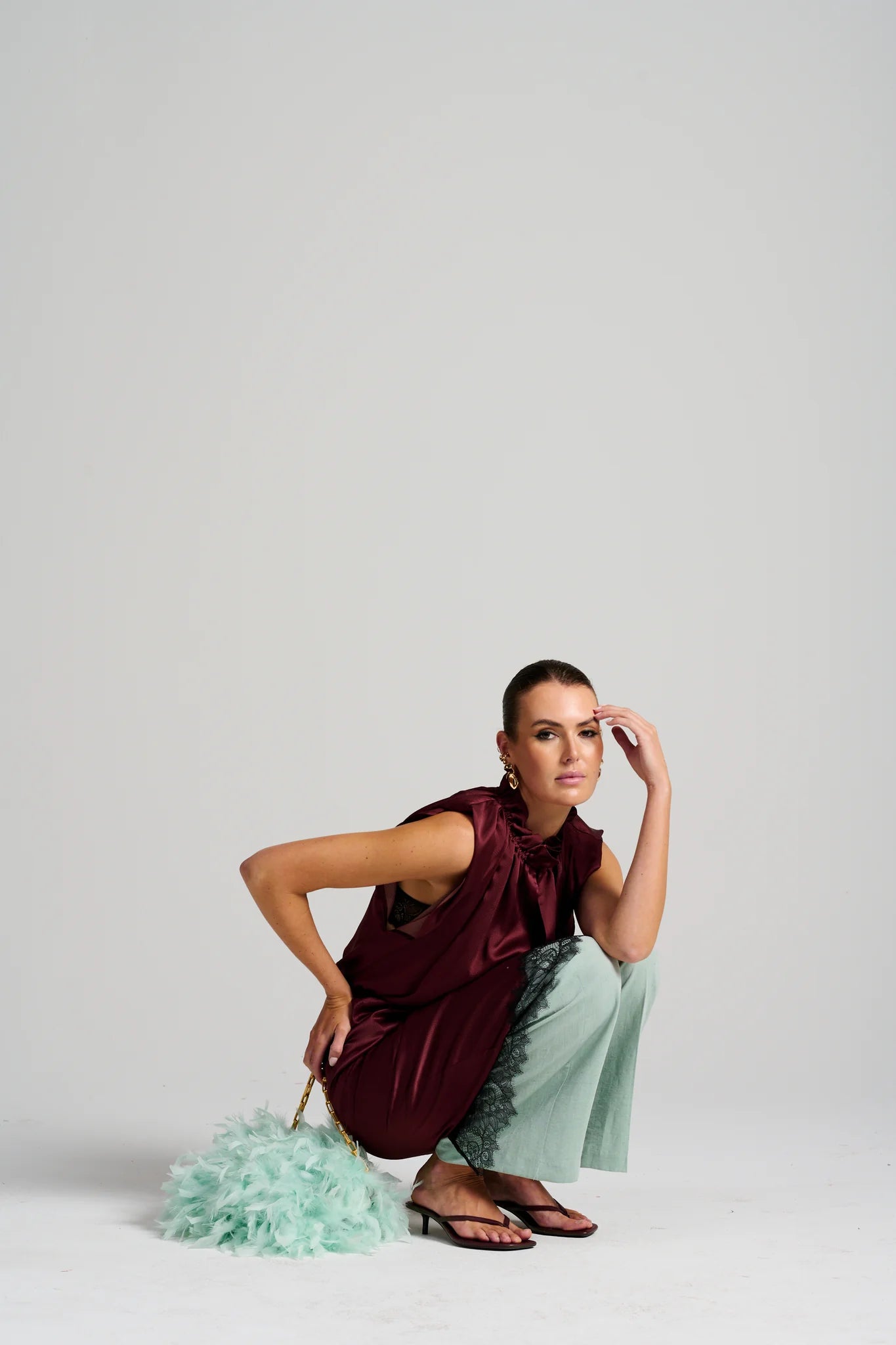 Le Cocktail Top | Burgundy