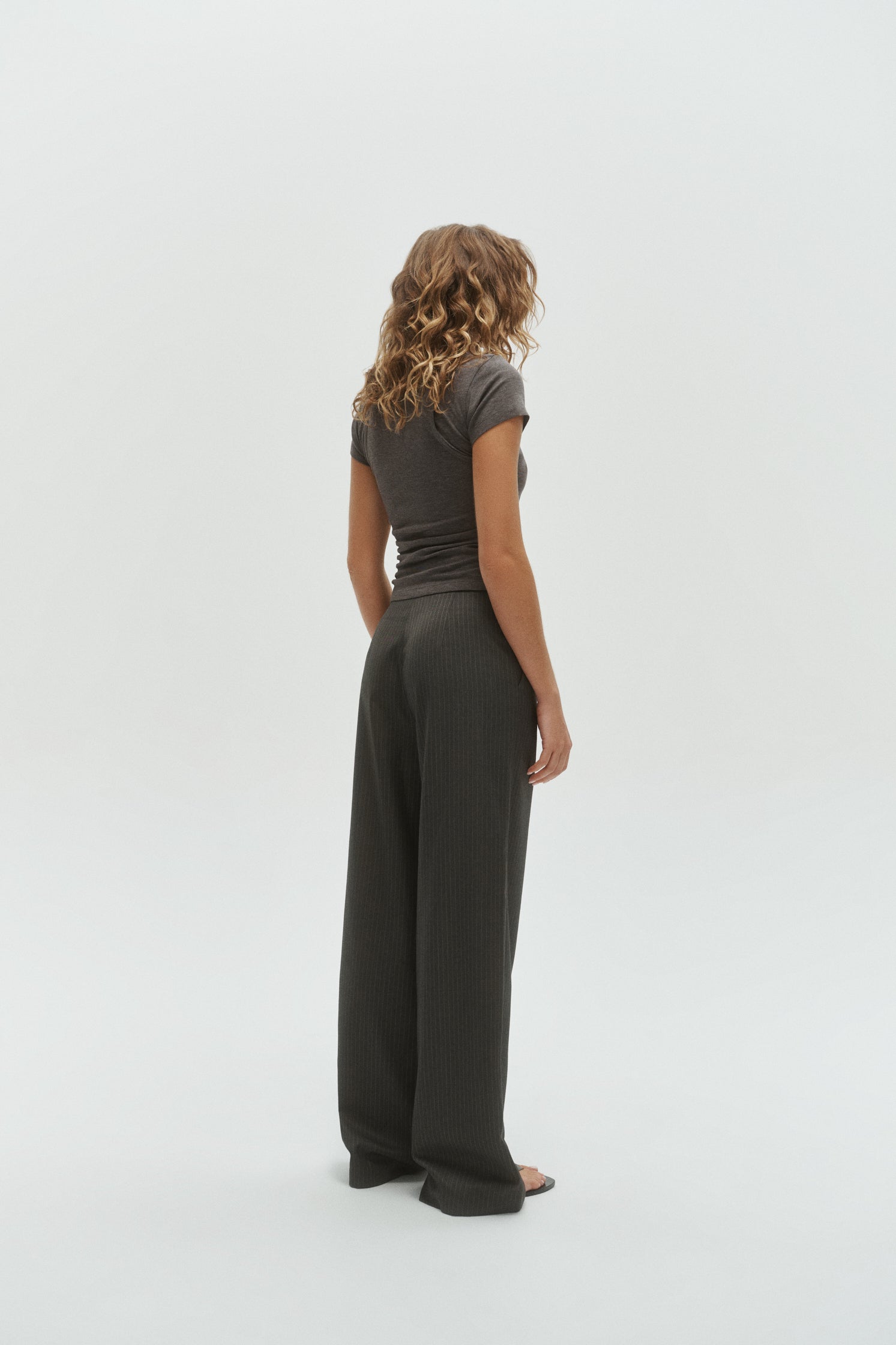 Heath Double Layered Top | Charcoal