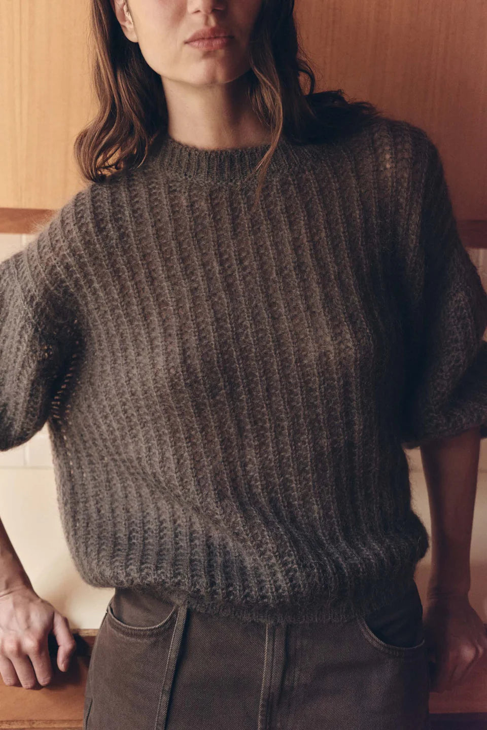 Tulsar Mohair Knit | Bark