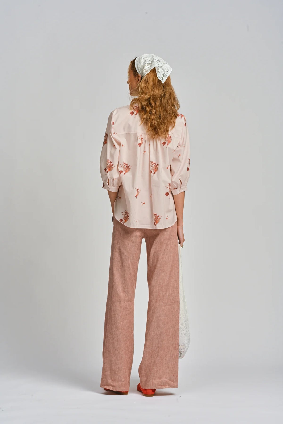 Le Tablecloth Frill Shirt | Rosa