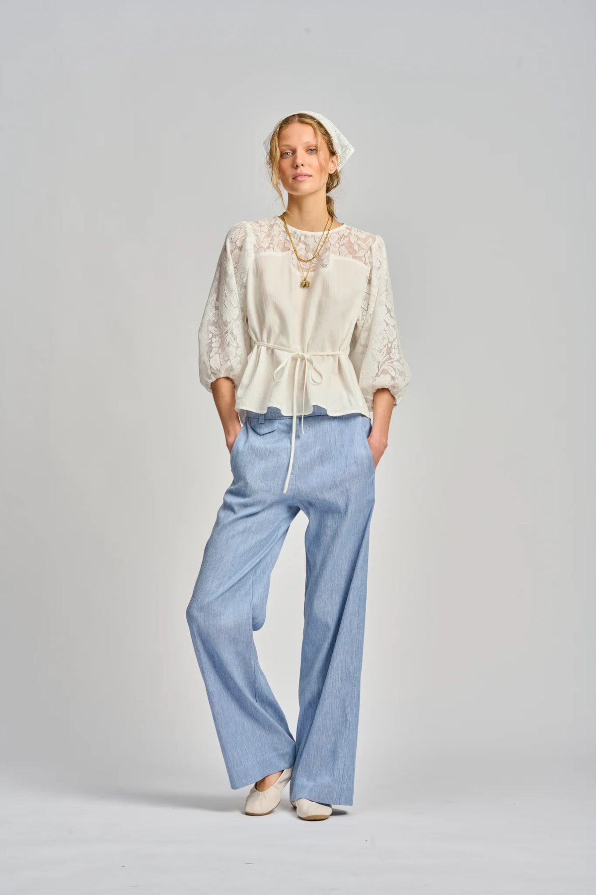 Le Filet Lace Top | Off White *PRE-ORDER