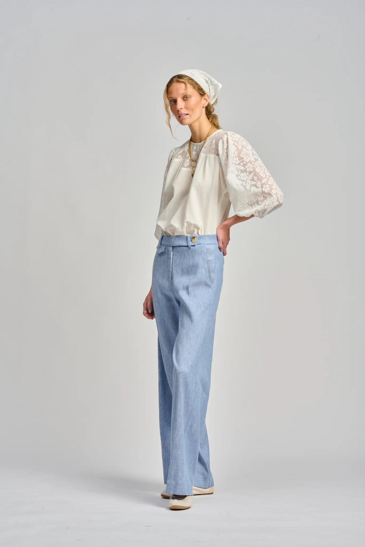 La Trattoria Pant | Pale Blue