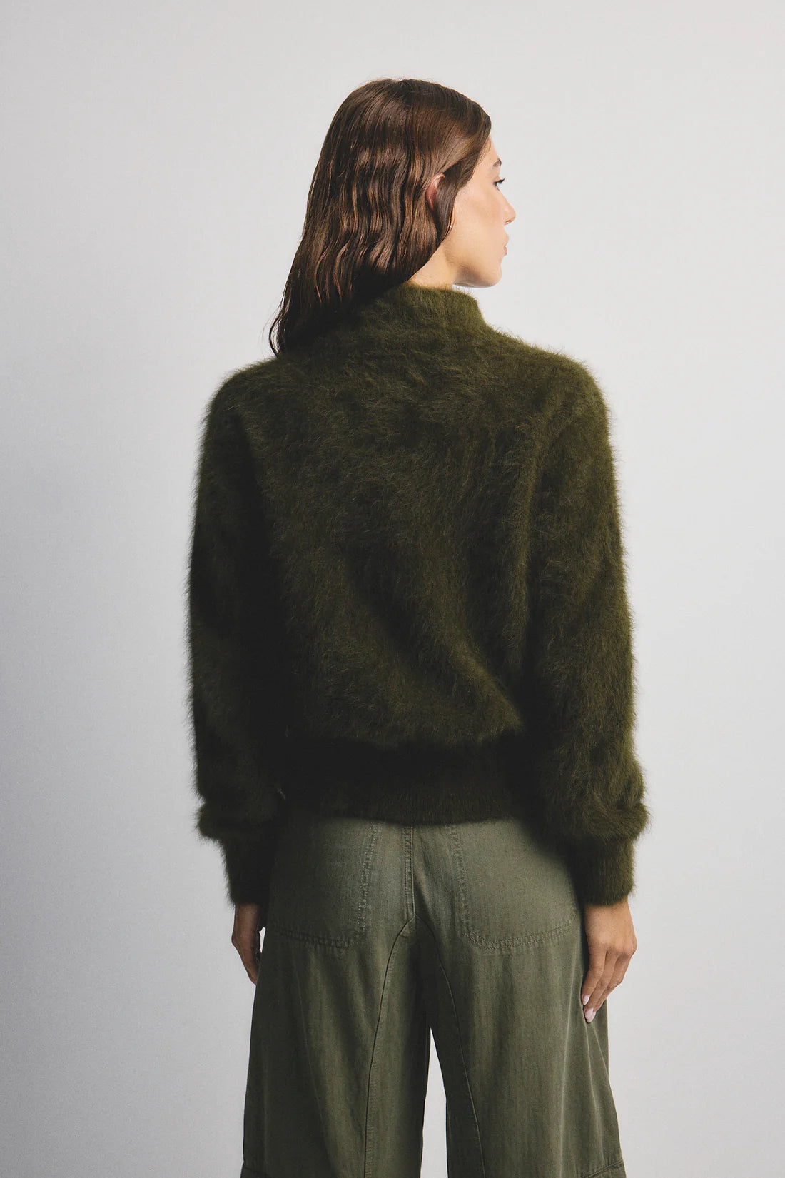 Felix Zip Cardigan | Moss