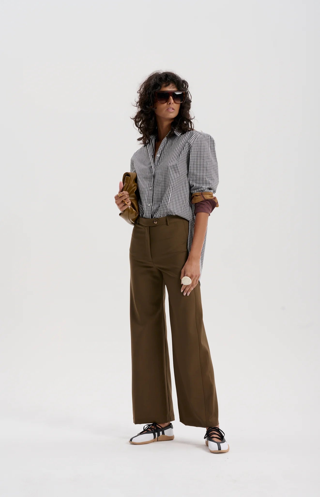 Worsted Merino Trouser | Dark Olive