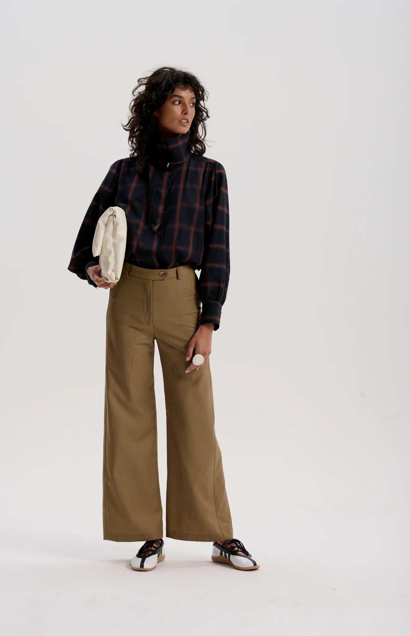 Storm Collar Trench Shirt | Ink Check