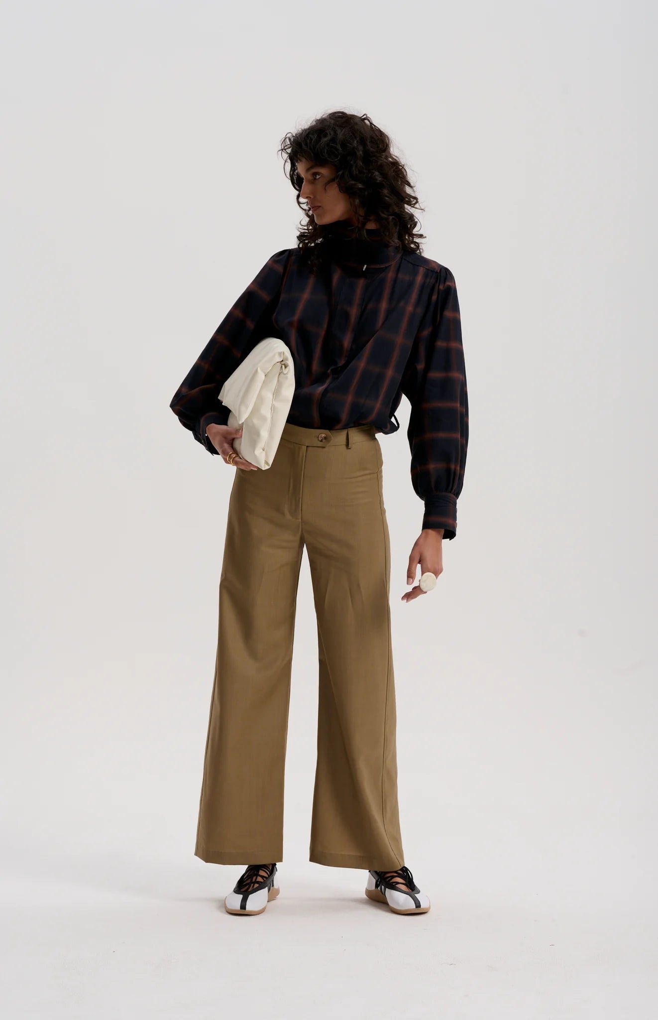 Storm Collar Trench Shirt | Ink Check