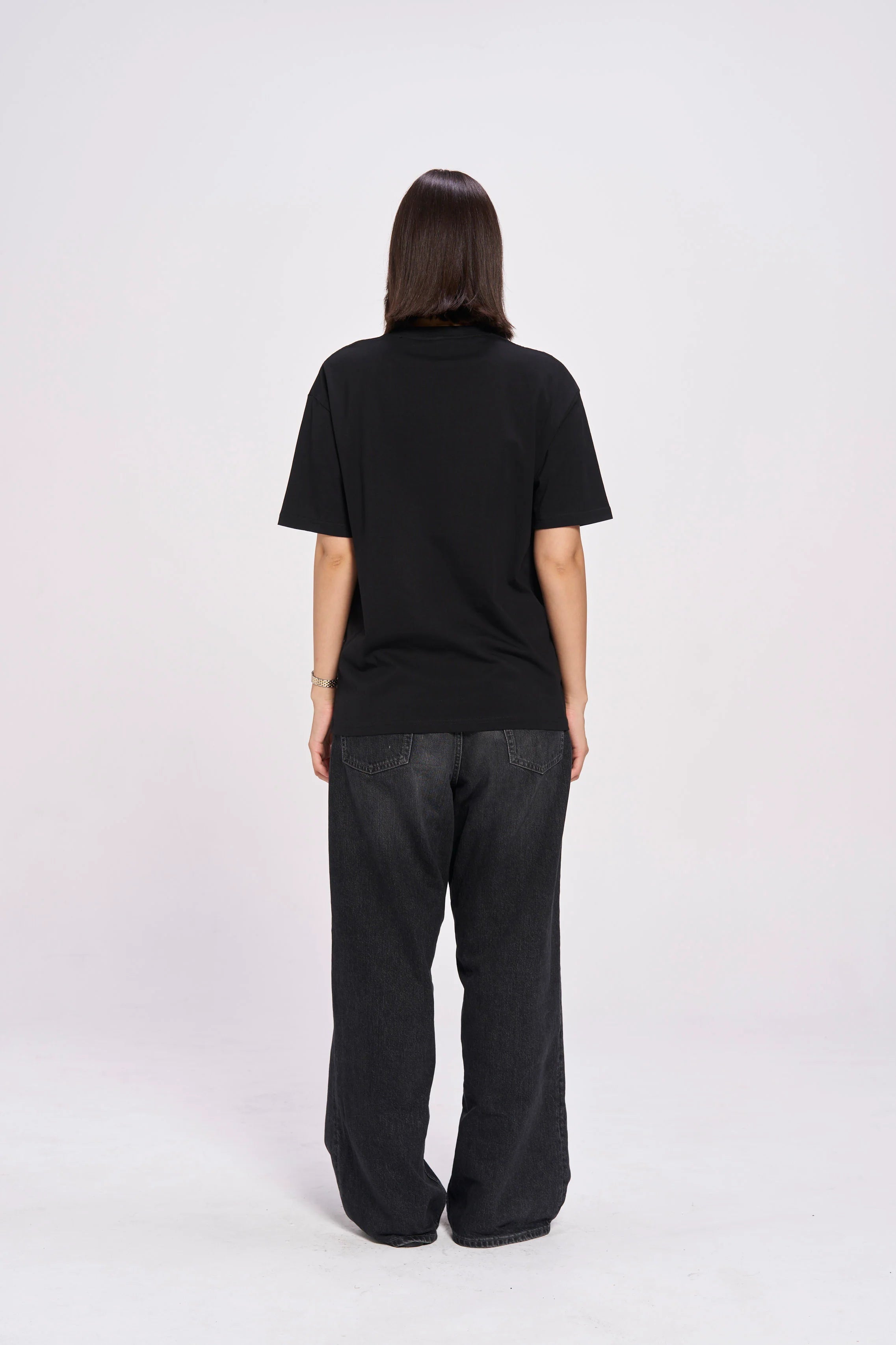 Her Mess Oversize Tee | Black Beauty