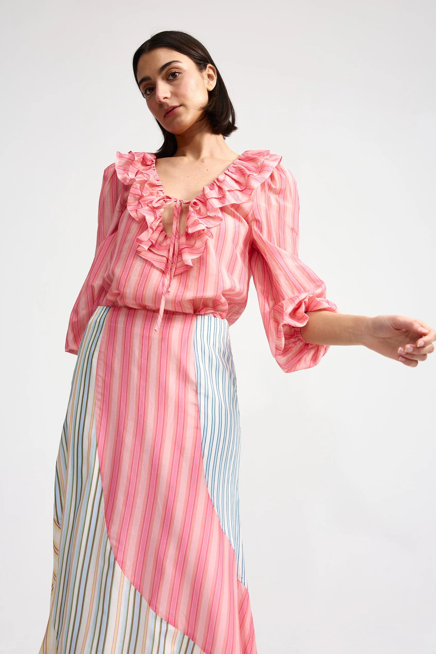 Filly Blouse | Sorbet Stripe