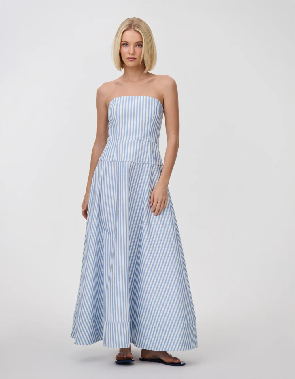 Sloan Denim Dress | Periwinkle Stripe