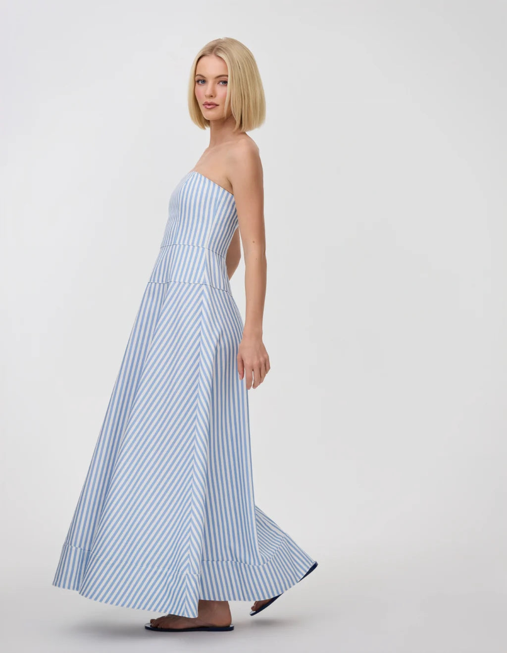 Sloan Denim Dress | Periwinkle Stripe