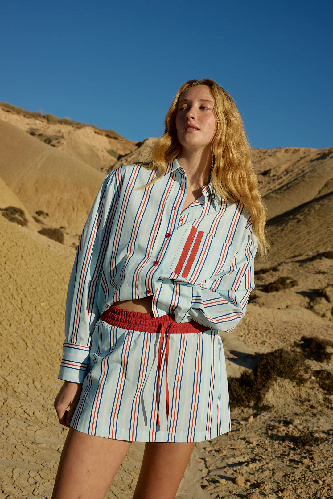 Indi Skirt | Blithe Cherry Stripe