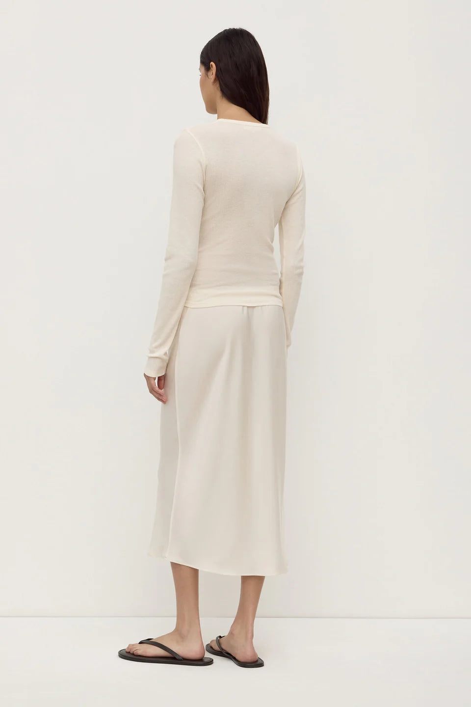 Amaris Silk Skirt | Cream