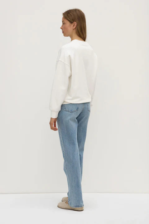 Anya Fleece Crew | Antique White