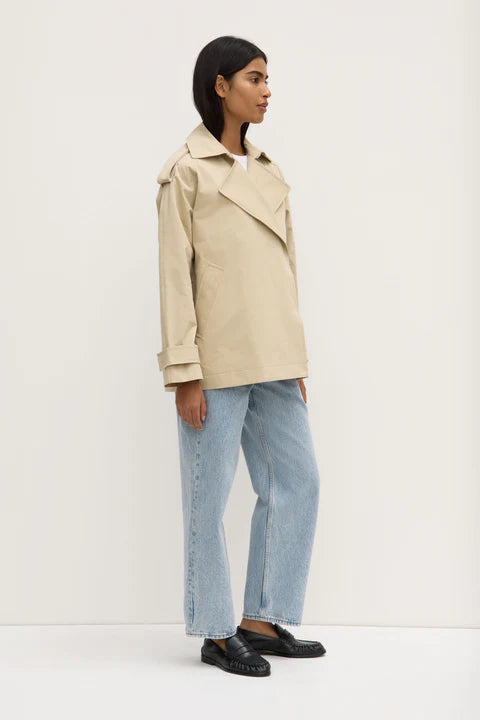 Arden Short Mac Jacket | Natural