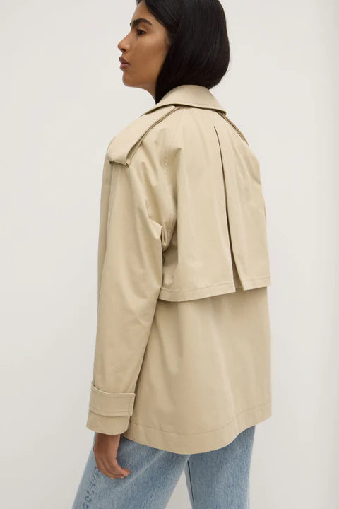Arden Short Mac Jacket | Natural