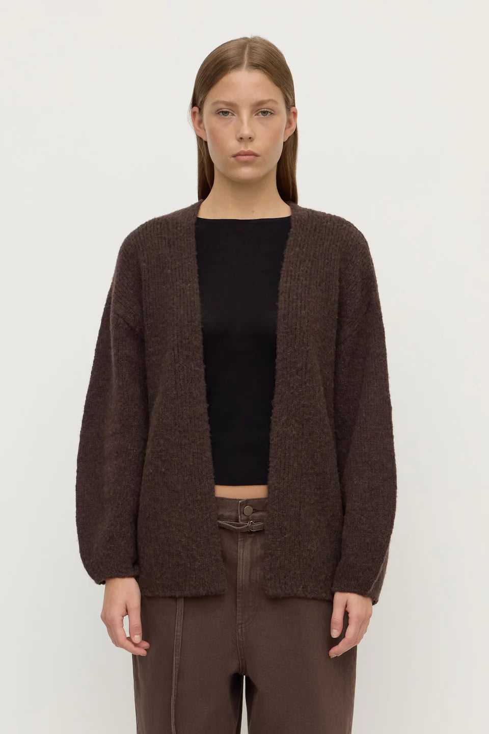 Ariel Knit Cardigan | Dark Chocolate