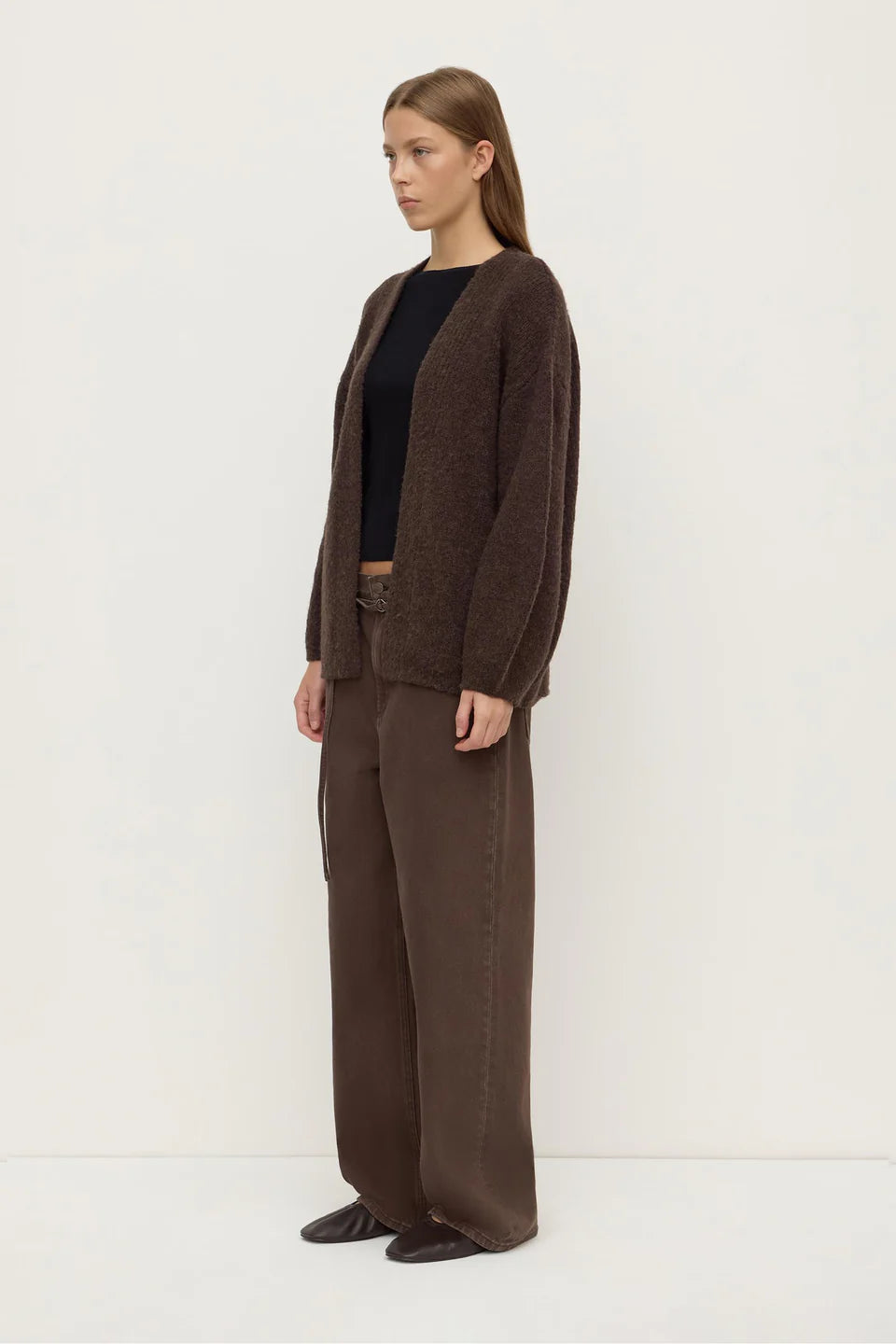 Ariel Knit Cardigan | Dark Chocolate