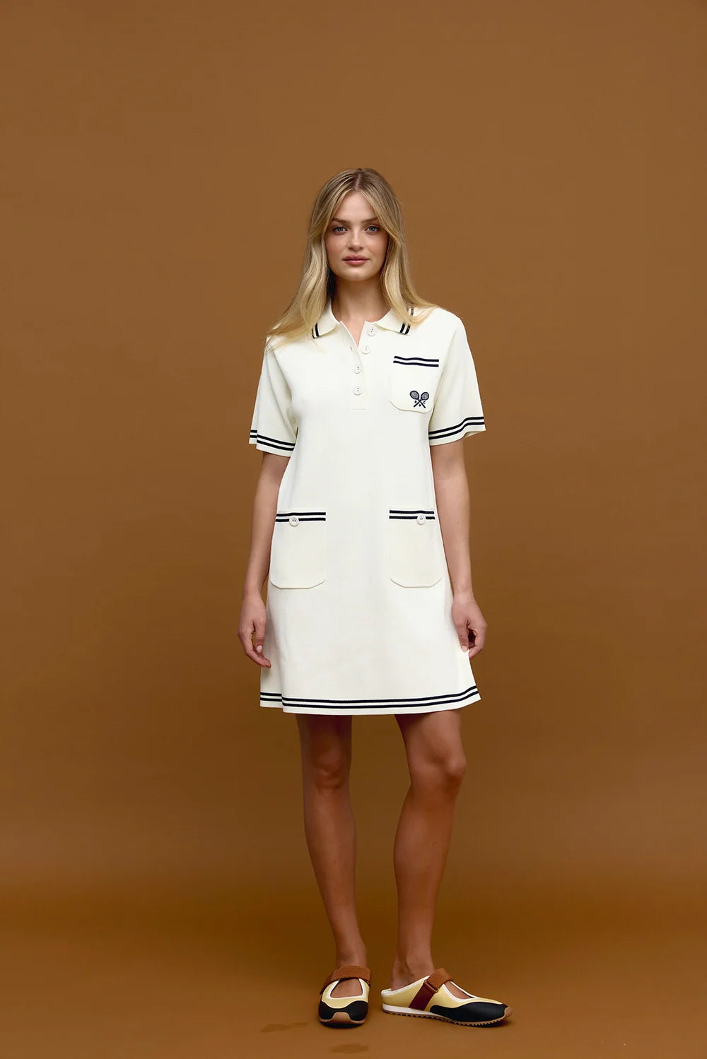 Drop Shot Dress | White