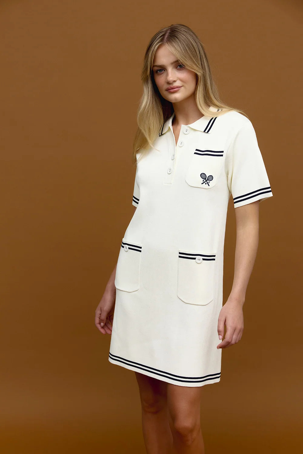 Drop Shot Dress | White