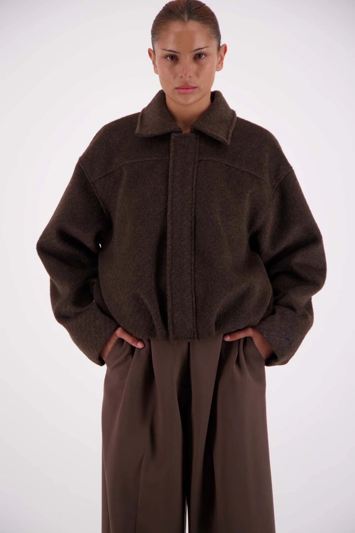 Bailey Bomber Jacket | Brown