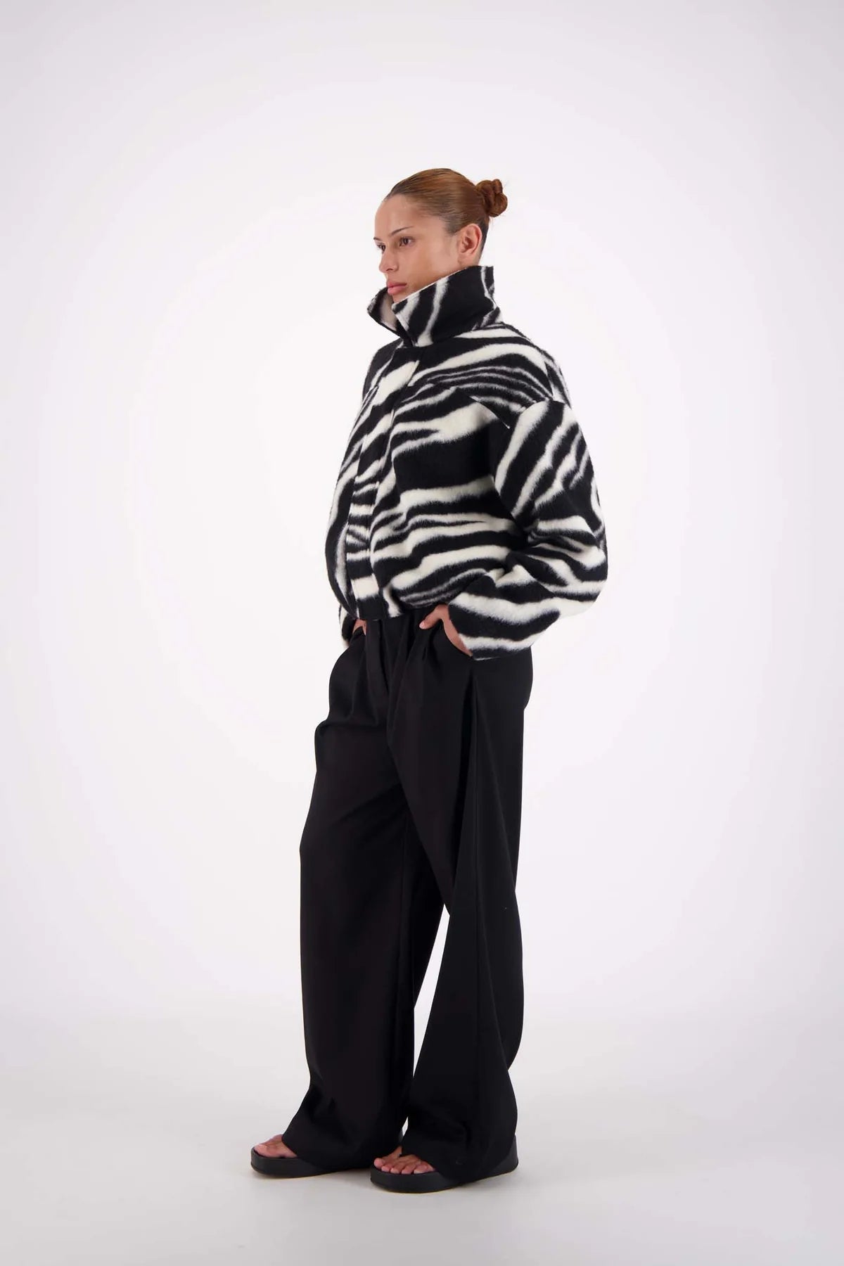 Bailey Bomber Jacket | Zebra