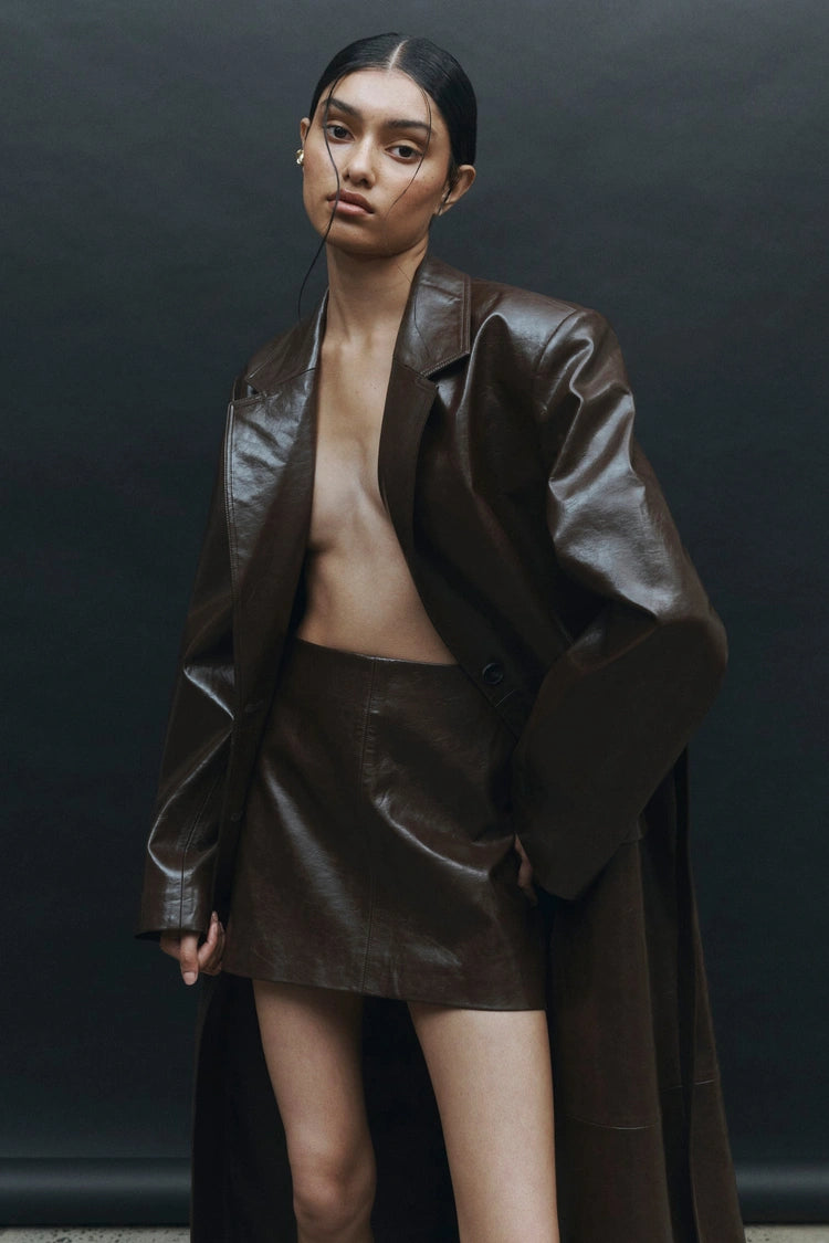 Devyn Mini Skirt | Espresso
