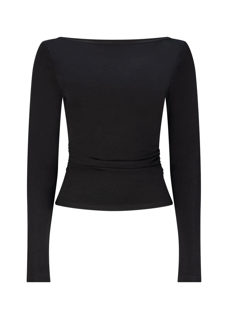 Ciera Long Sleeve Top | Black