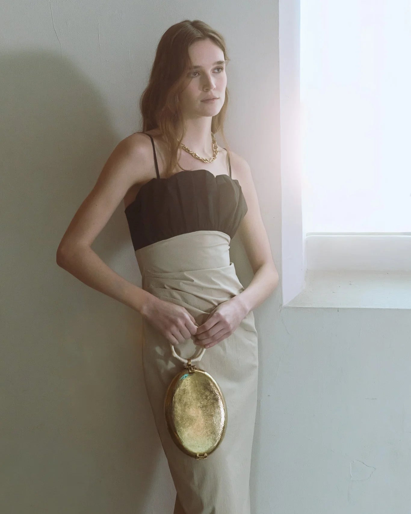 Capacity for Presence Metal Bag | Gold