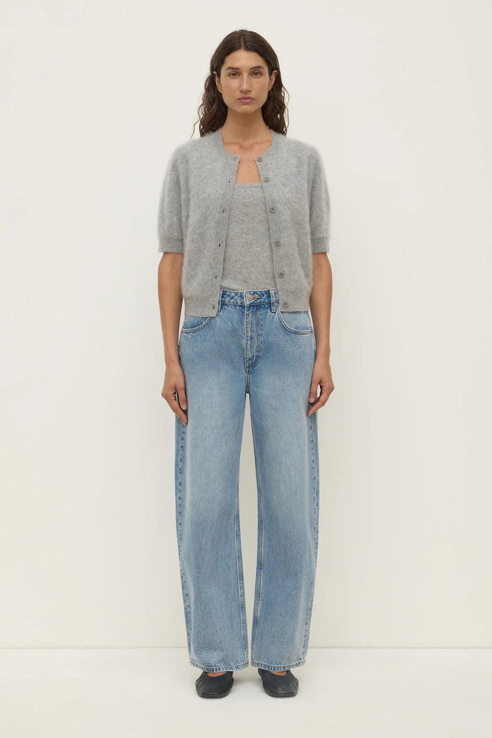 Carina Wool Short Sleeve Cardigan