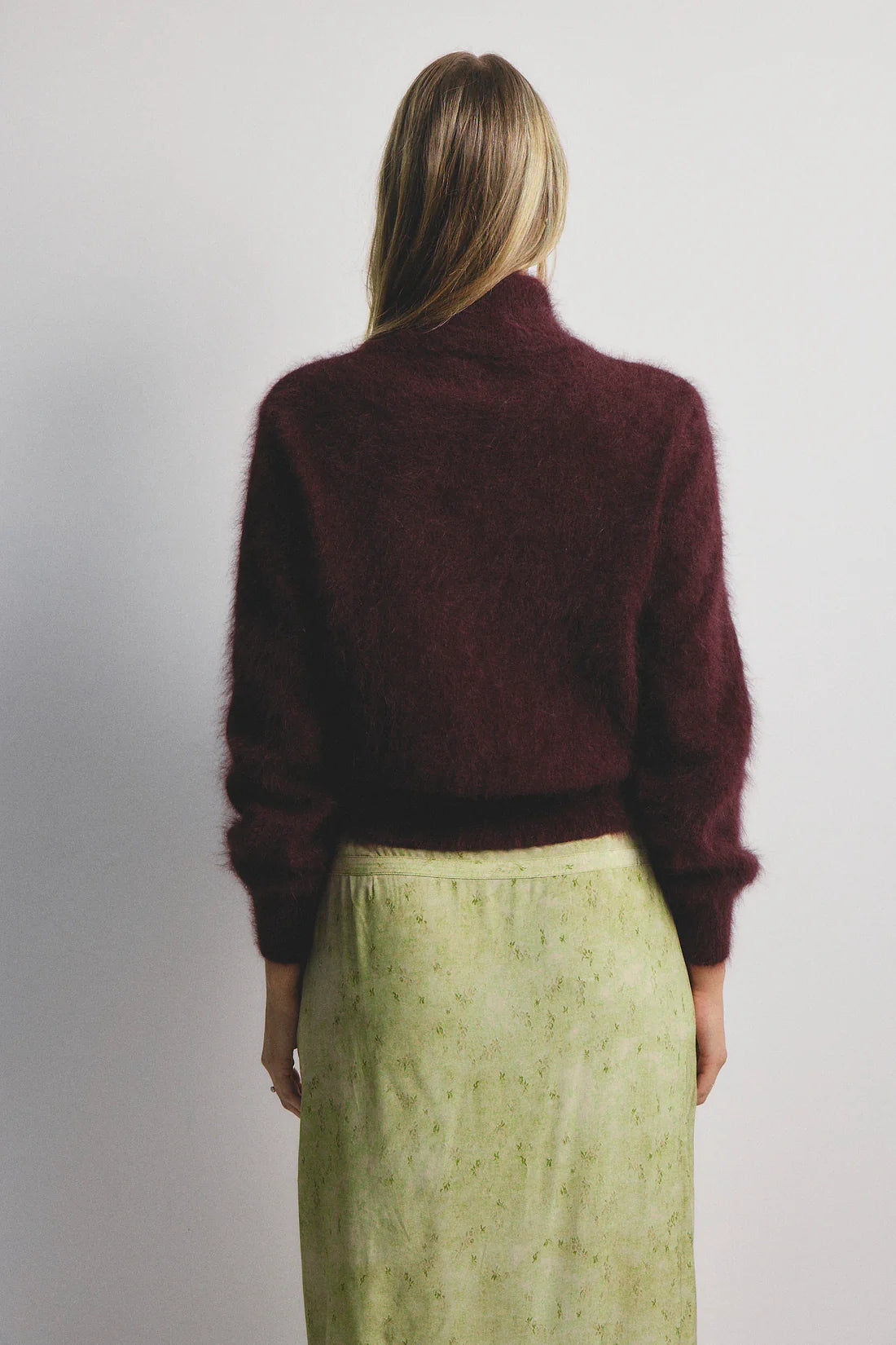 Felix Zip Cardigan | Aubergine