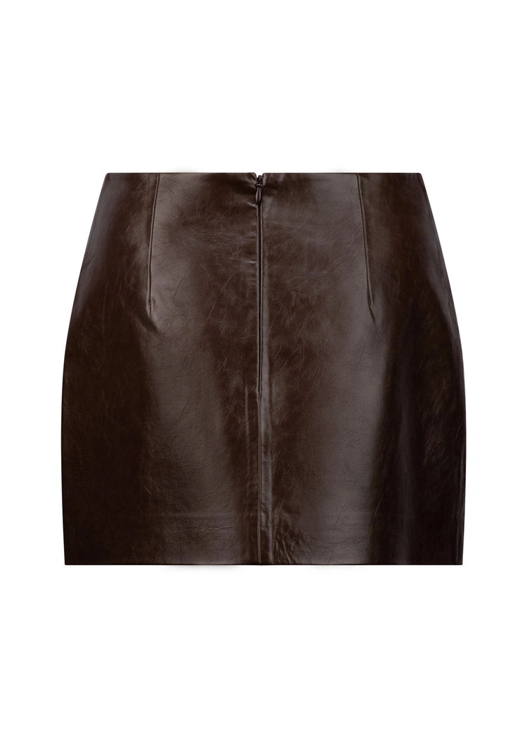Devyn Mini Skirt | Espresso