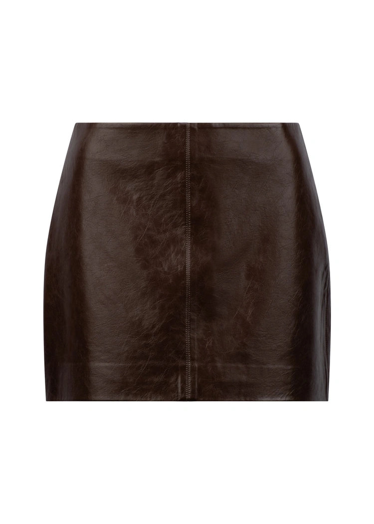 Devyn Mini Skirt | Espresso